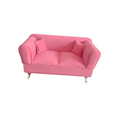 1/6 Dollhouse Sofa Miniature Furniture for 12inch Dolls Life Scene Supply Accessories, Two Person Sofa