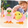 Abaodam 6pcs Easter Wind Up Chicken Small Cartoon Walking Party Favors for Birthday Gift view 2