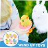 Abaodam 6pcs Easter Wind Up Chicken Small Cartoon Walking Party Favors for Birthday Gift view 4