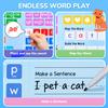 JoyCat 265 Phonics Magnetic Letter Tiles with 3 Word Folder - Hooked on Phonics Set Storage Case, Letter Sound Alphabet Letters, Preschool Pre k Classroom Materials view 2