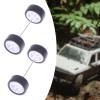 1/64 Scale Wheels RC Tires with Wheel Rim Vehicle Wheels Modified Tire for Adult, White view 3
