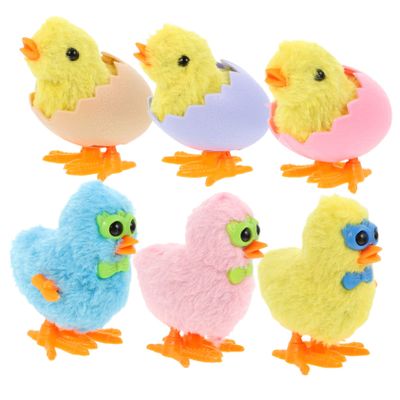 BESPORTBLE 6pcs Wind Up Chicken for Small Compact Clockwork Walking with Creative Cartoon Design and Easy to Grasp Easter Party Favors and Favor Bag Fillers