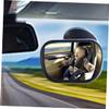 Toyvian Car Rearview Mirror with Strong Suction Cup Wide Angle Interior Safety Mirror for Auto Rear View and Easy to Install Shake Design for Rear Observation view 4