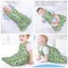 Muishi Black Animal Paw Prints Baby Wearable Blanket Infant Boys Girls Sleeping Bag for Newborn Unisex Baby Stuff Sleep Sack Suit M(6-12month) view 3