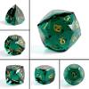 7-Piece Green Glass Polyhedral Dice Set for DND, RPG, Dungeons and Dragons, Tabletop Games, MTG, Pathfinder, with Premium Gift Box, Durable Collectible Dice for Gamers view 3