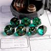 7-Piece Green Glass Polyhedral Dice Set for DND, RPG, Dungeons and Dragons, Tabletop Games, MTG, Pathfinder, with Premium Gift Box, Durable Collectible Dice for Gamers view 4