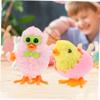 VICASKY 6pcs Wind Up Chicken for Small Clockwork Walking with Cute Cartoon Design Easter Party Favors and Favor Bag Fillers Novelty Gift view 4