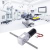 12V Dual Shaft Turbo Gear Motor M8 Thread High Torque Precision Metal Gearbox Speed Reduction Motor Lightweight Compact Design for DIY Robotics Projects (Speed Reduction Ratio 100) view 2