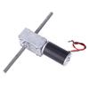 12V Dual Shaft Turbo Gear Motor M8 Thread High Torque Precision Metal Gearbox Speed Reduction Motor Lightweight Compact Design for DIY Robotics Projects (Speed Reduction Ratio 100) view 3