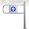 YANDDEA Universal Supermarket Entrance Safety Gate, Automatic Closing Unidirectional Door for Store for Library Supermarket Entrance Factory School Entrance Gate Rightdoor-80x100cm view 1
