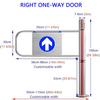 YANDDEA Universal Supermarket Entrance Safety Gate, Automatic Closing Unidirectional Door for Store for Library Supermarket Entrance Factory School Entrance Gate Rightdoor-80x100cm view 2