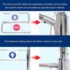 YANDDEA Universal Supermarket Entrance Safety Gate, Automatic Closing Unidirectional Door for Store for Library Supermarket Entrance Factory School Entrance Gate Rightdoor-80x100cm view 4