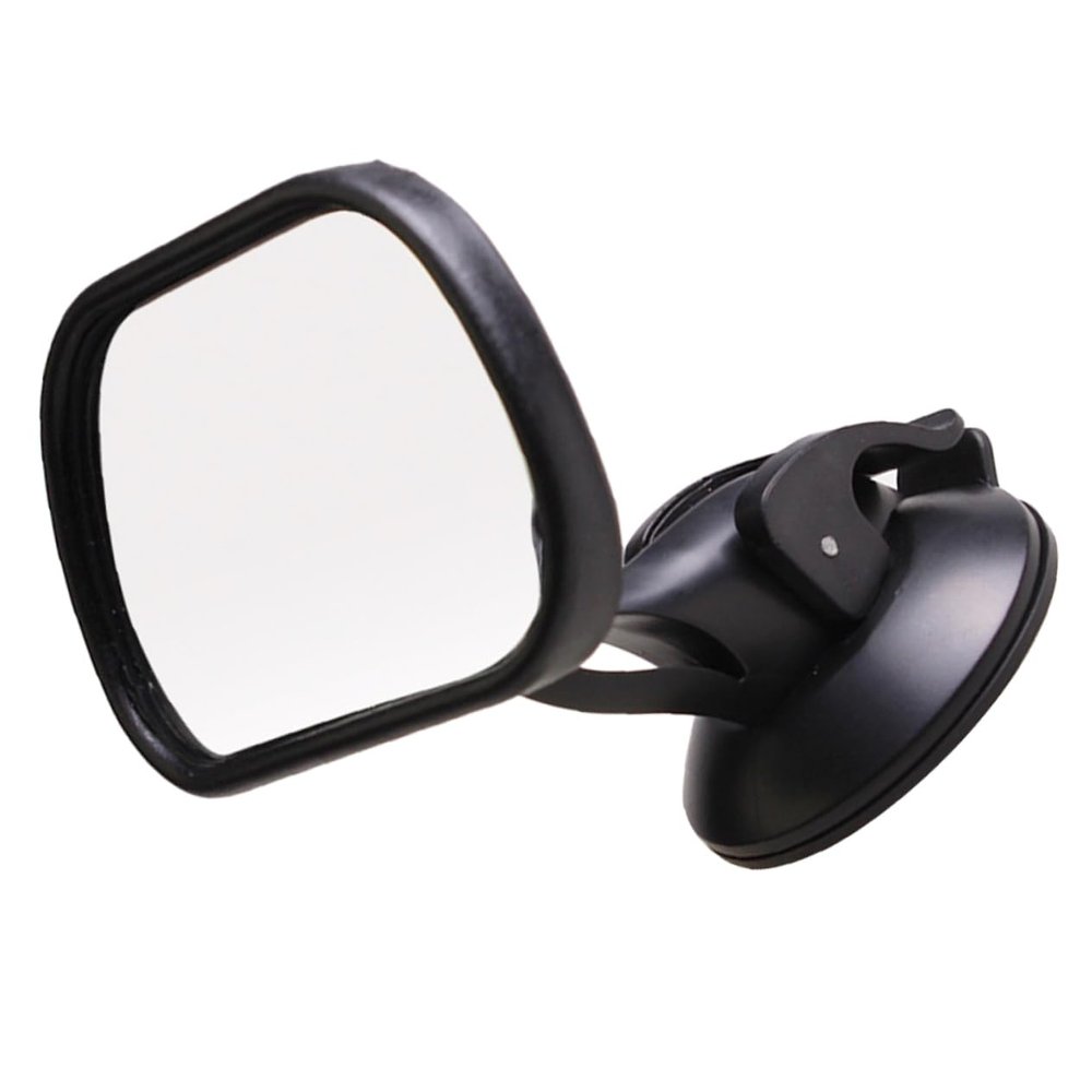 Beaupretty Safety Rearview Mirror with Strong Suction Cup Wide Angle Car Mirror for Backseat Monitoring Shatterproof Protective Film Easy Installation for All Vehicles