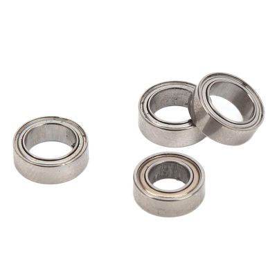 4PCS RC Car Ball Bearing Steel Bearing Set High Performance Precision Ball Bearings for SCY 16101 16102 16103 16201 1/16 Remote Control Car Silver Color Durable and Smooth