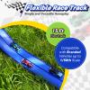 15 Ft Softer Flexible Race Track for Kids with 3 Race Cars and Storage Bag, Compatible with Hot Wheels and Diecast 1/64th Cars, Safe and Durable Materials, Birthday Gifts for Kids Age 4-9 view 2