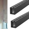 Elitix Window Light Blocker Blackout Strips for Blinds Gap Side Track, Nursery Light Blocking Strip/Apartment Window Light Blocker, Side Channels(Black,121.9cm/48inch) view 1