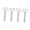 Totority 4pcs Pressure Mounted Gate Spindle Rods Adapter Bolts for Pet Safety Gates and Easy No Tool Installation for Stairs and Doorframes view 1