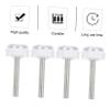 Totority 4pcs Pressure Mounted Gate Spindle Rods Adapter Bolts for Pet Safety Gates and Easy No Tool Installation for Stairs and Doorframes view 2