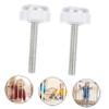 Totority 4pcs Pressure Mounted Gate Spindle Rods Adapter Bolts for Pet Safety Gates and Easy No Tool Installation for Stairs and Doorframes view 3