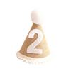 BESPORTBLE Linen Birthday Party Hat for Creative Adorable Headwear for Babys Birthday Photo Prop and Boys and Celebrations view 1