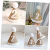 Abaodam Birthday Hat Linen Party Headwear Lightweight Adorable Birthday Cap for Boys Year Old Photo Prop view 2