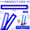 Amyhill 4 Pack Mahjong Guide Line Finder Acrylic Bright Scalloped Mahjong Rules Helper, Beginner Mah-jongg Rules Reader, Mah Jong Accessories Gift for Players Women (Royal Blue) view 2