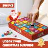Advent Calendar 2025 Christmas Building Blocks Kit - Christmas Paradise Building Set with LED Light,24 Days Countdown Toys Building Set for Teen Boys Girls Gifts view 2