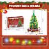 Advent Calendar 2025 Christmas Building Blocks Kit - Christmas Paradise Building Set with LED Light,24 Days Countdown Toys Building Set for Teen Boys Girls Gifts view 3