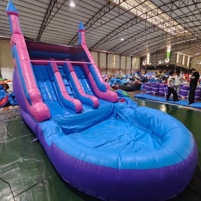 21ft(L) Commercial Water Slide for Adults (Double Slides&Big Splash Water Pool),100% PVC Inflatable Water Slide with UL Blower Great for Outdoor Summer Fun,Backyard Party-21x11x13.5ft