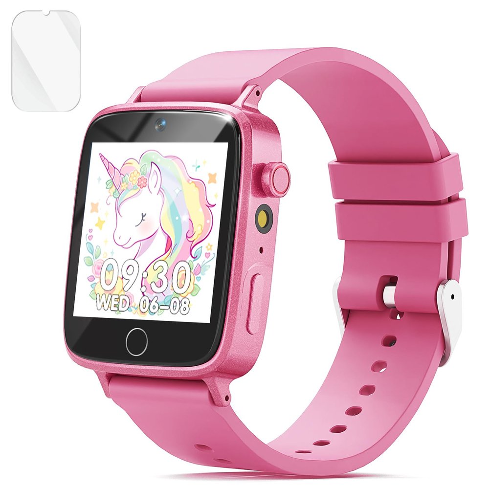 NBKLS Kids Smart Watch with 26 Puzzle Games, Watch for Kids Girls with HD Camera, Alarm, Video/Music Player, Pedometer, Toddler Learning Toys Watches for Christmas Birthday Gift