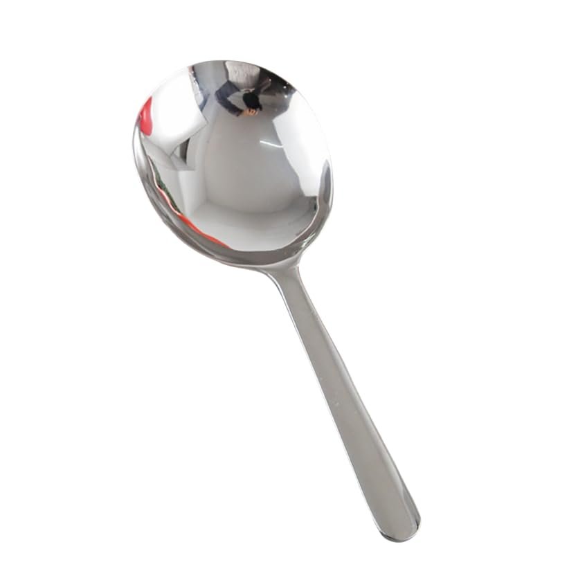 1/2Pcs Stainless Steel Ladles, For Soup Rice Serving Spoon with Drain Hole, Daily Use Kitchen Utensils