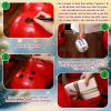 Arrowbash 12 Sets Christmas Gift Bucket Game Include Plastic Santa Belt Buckets with Handles Stress Ball Dice Garland Dart Pen Red and Green Balloons for Christmas Decorations Holiday Supplies view 3