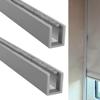 Elitix Window Light Blocker Blackout Strips for Blinds Gap Side Track, Nursery Light Blocking Strip/Apartment Window Light Blocker, Side Channels(Gray,58.4cm/23inch) view 1