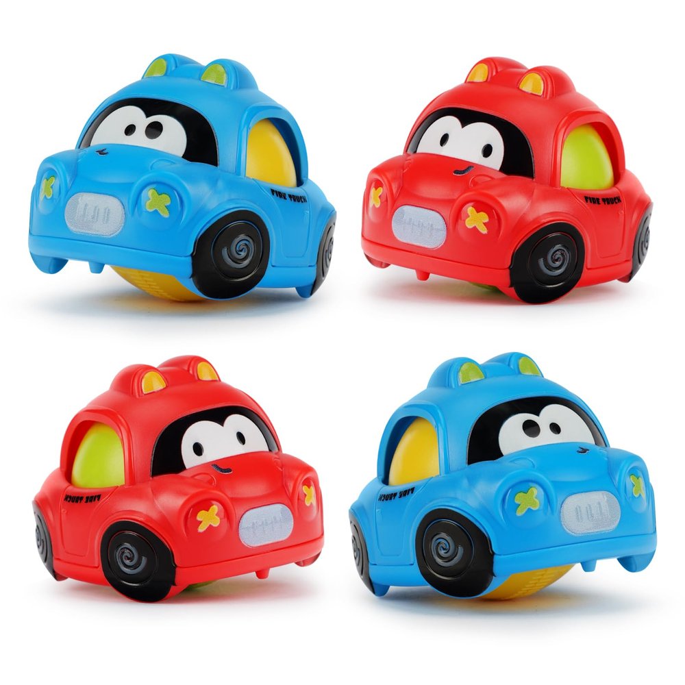 IOMDRWU Inertial Push Pull Car Toys for 1 Year Old Boy Girl, Toddlers 1-3 Birthday Gift, Baby Toys 12-18 Months, Vehicle for 6-9-12-18 Month, First Birthday Gifts for Boys Girls, Valentines Day Gifts