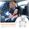 HOOTNEE Shatterproof Rearview Car Mirror with Adorable Cartoon Animal Design Acrylic Safety Mirror for Car Seats Lightweight and Compact for Travel Convenience view 2