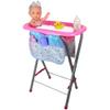 Lissi: 12" Baby Doll Bath Tub Set - Pink-Purple-Sea Design, Care Accessories, Convertible Bathing Station-Table, Swimsuit Outfit & Headband, Kids 2+ view 1