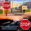 24/32" Solar Power Stop Flashing Traffic Signs for Lighted Illumanated Led Light Traffic Road Signs, Heavy Duty, Rust-Proof Metal Frame, IP65 Waterproof 60cm(24in) view 4