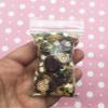 Coffee Cake Faux Sprinkle Mix, Sprinkles with 3 Coffee Bean Cabochons, Resin Shaker Fillers, Polymer Clay Fake Sprinkles (Non Edible) (15 Grams no Cabs) view 4