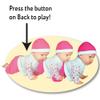 Lissi: 12" Crawling Baby Doll - Pink & Blue - Interactive Button-Activated Movement, Floral Top & Matching Hat, Feeding Bottle Care Accessory, Kids 2+ view 2
