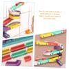 LRXIYODE Educational DIY Marble Run Track Building for Colorful Block Roller Ball Playset Safe Construction Birthday Gift view 3