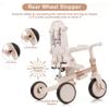 Foldable Toddler 7-in-1 Tricycle, Canopy, and Guardrail Adjustable Parent Push Handle Ages 1-6 Years view 4