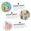 Beaupretty 2pcs Linen Birthday Party Hats for Cute Photo Prop Caps Highlight Babys Appearance Creative Forest Style Birthday Headwear Babys Special Day view 4