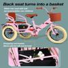 YUSIWOAL Tricycle Rickshaw with Pedals,Cruiser Tricycle with Armrest,Tandem Trike with Back Seat,Single Brake on Front Wheel,3 Wheels Bicycle with Back Basket(18Inch) view 2