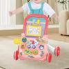 TWTCZOZ Activity Walking Toy Learning and Walking Toy with Multiple Activities Push Cart Activity Center Boys and Girls, Pink view 2