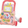 TWTCZOZ Activity Walking Toy Learning and Walking Toy with Multiple Activities Push Cart Activity Center Boys and Girls, Pink view 4