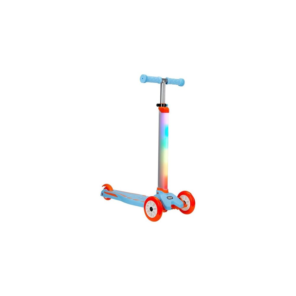 HomeStock 3 Wheel Glow Scooter for Kids - Lean Steering, Light Up Wheels - Outdoor Fun Ride-On