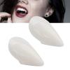 YolieraArt Vampire Fangs Fake Teeth, Resin Halloween Dentures, Adjustable Cosmetic Fangs for Vampire Zombie Cosplay, Party Props Accessory (15mm) view 2