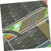 BESPORTBLE Childrens Traffic Rules Play Mat with Traffic Cones and Model Road Signs Educational City Map for Signals view 2