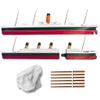 2Pack Split In Half Titanic & RMS Carpathia Model Ship 1 Ft Long Assembled Titanic Toys For Kids, Historically Accurate Titanic Toy, Titanic Ship, Titanic Cake Topper, Titanic Figurine view 1