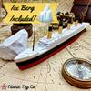 2Pack Split In Half Titanic & RMS Carpathia Model Ship 1 Ft Long Assembled Titanic Toys For Kids, Historically Accurate Titanic Toy, Titanic Ship, Titanic Cake Topper, Titanic Figurine view 3